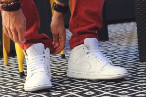 Chaussures Nike Jordan Blanches